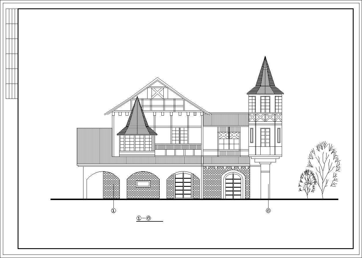Dream French Town plan,elevation,details drawings