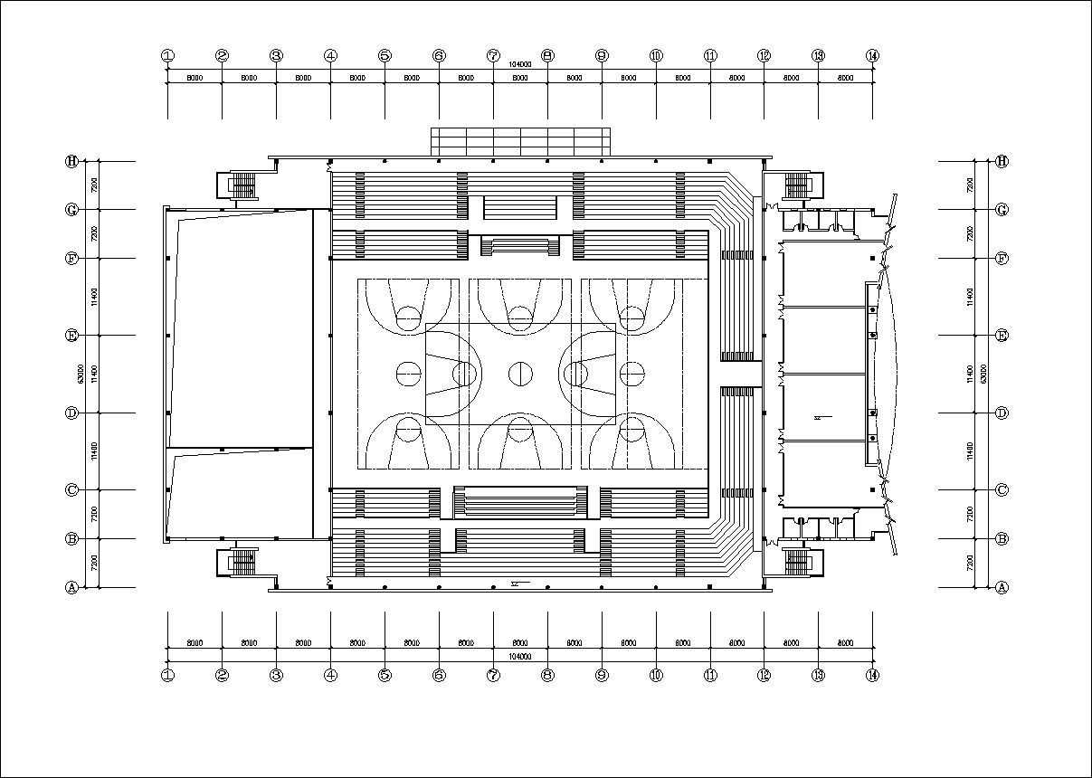 ★【Stadium Design Drawings】 Stadium Floor Plans and Drawings-Elevations, Design  concept, and Details