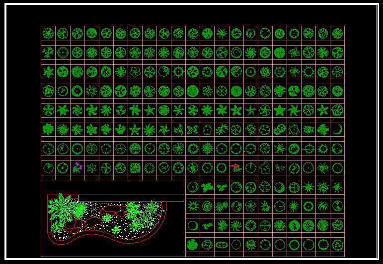 Landscape Design 2D Blocks