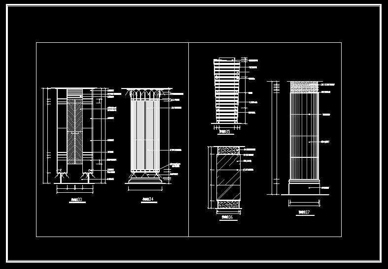 Column Design Drawing