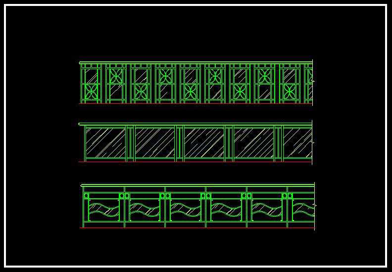 Wrought iron railing fence 